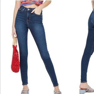 Topshop Moto Jamie Jeans High Rise Indigo